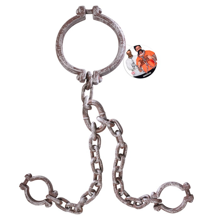 Hand- und Halsfessel mit realistischer Optik als Halloween- und Fasnachts-Accessoire
