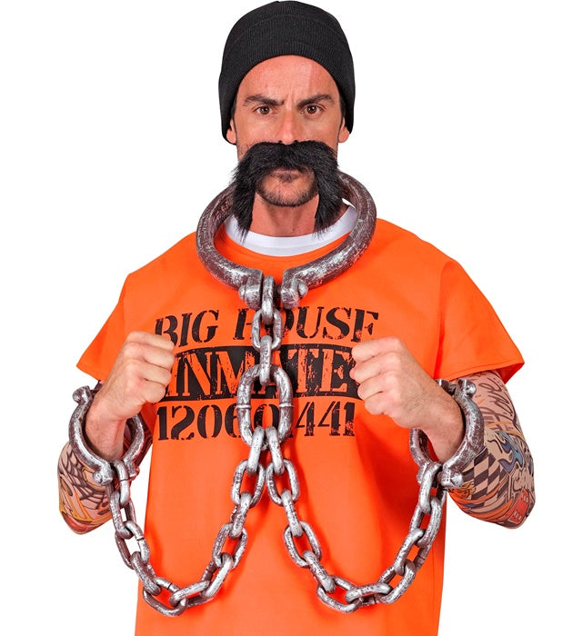 Hand- und Halsfessel mit realistischer Optik als Halloween- und Fasnachts-Accessoire