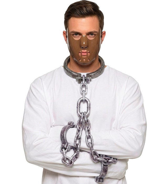 Hand- und Halsfessel mit realistischer Optik als Halloween- und Fasnachts-Accessoire