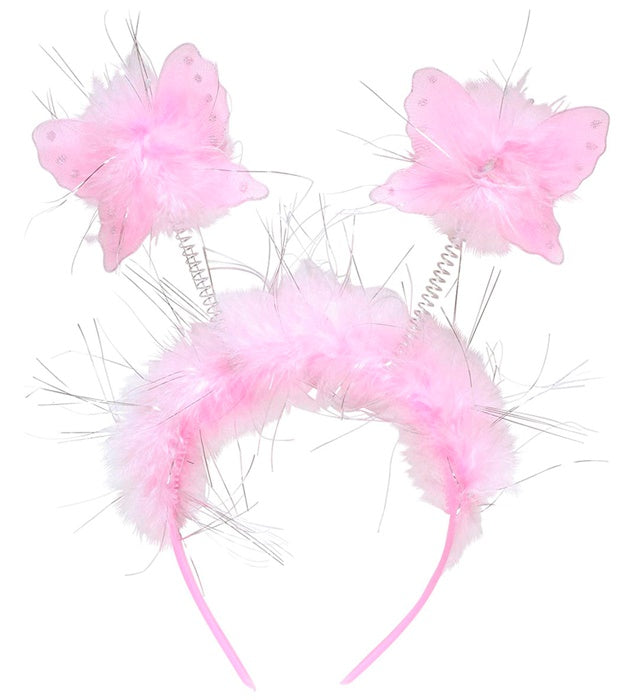 Schmetterlings-Haarreif mit bunten Schmetterlingen für Fasnacht und Karneval