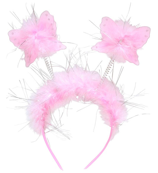 Schmetterlings-Haarreif mit bunten Schmetterlingen für Fasnacht und Karneval