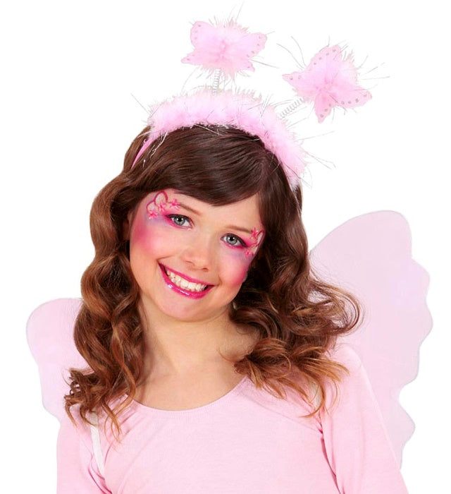 Schmetterlings-Haarreif mit bunten Schmetterlingen für Fasnacht und Karneval