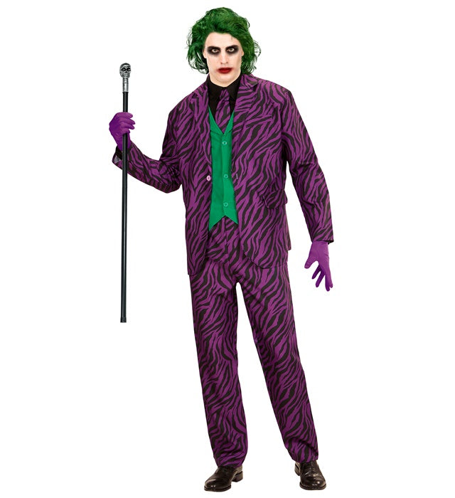 Evil Clown Kostüm bestehend aus Jacke, Weste, Hose und Krawatte für Fasnacht
