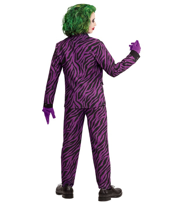 Evil Clown Kostüm mit Jacke, Weste, Hose und Krawatte auf weissem Hintergrund