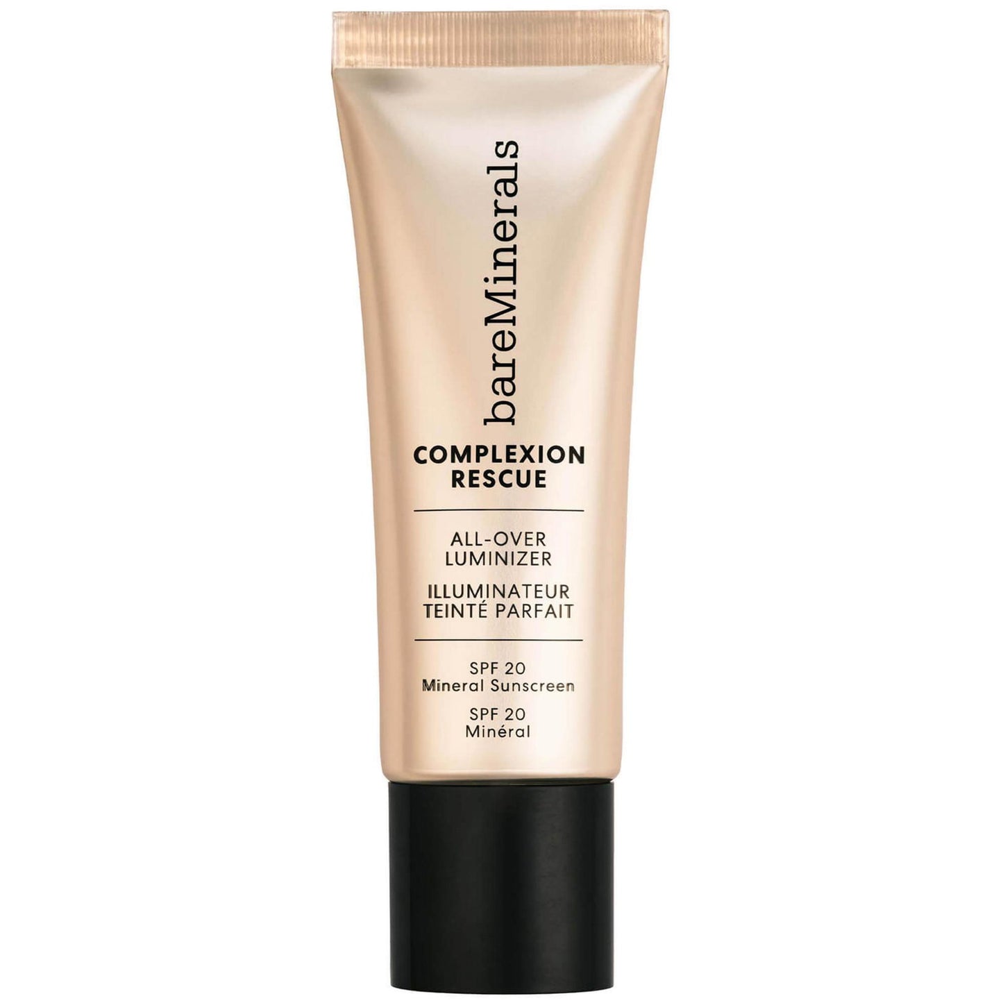 BareMinerals, Complexion Rescue, Erleuchtend, Flüssiger Highlighter, Champagner-Schimmer, SPF20, Gesicht, 35 ml