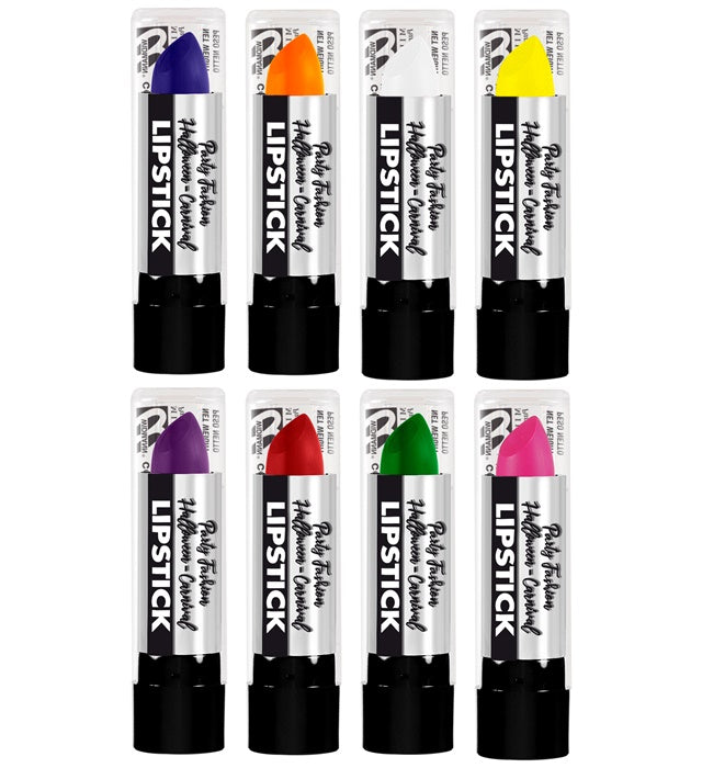 "LIPPENSTIFT" - 6 ml - sort. in 8 Farben: rot, orange, gelb, grün, violett, rosa, weiß Diverse Farben