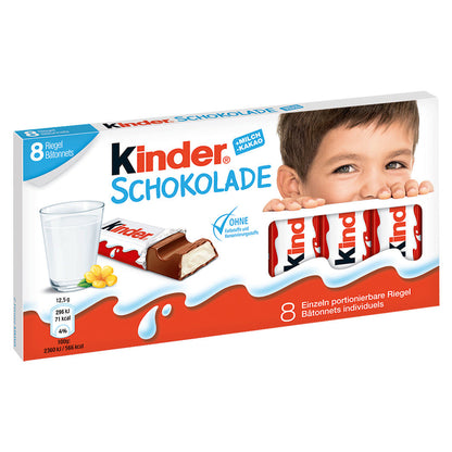 Ferrero Kinder Schokolade 8 Riegel Vollmilch 100 g
