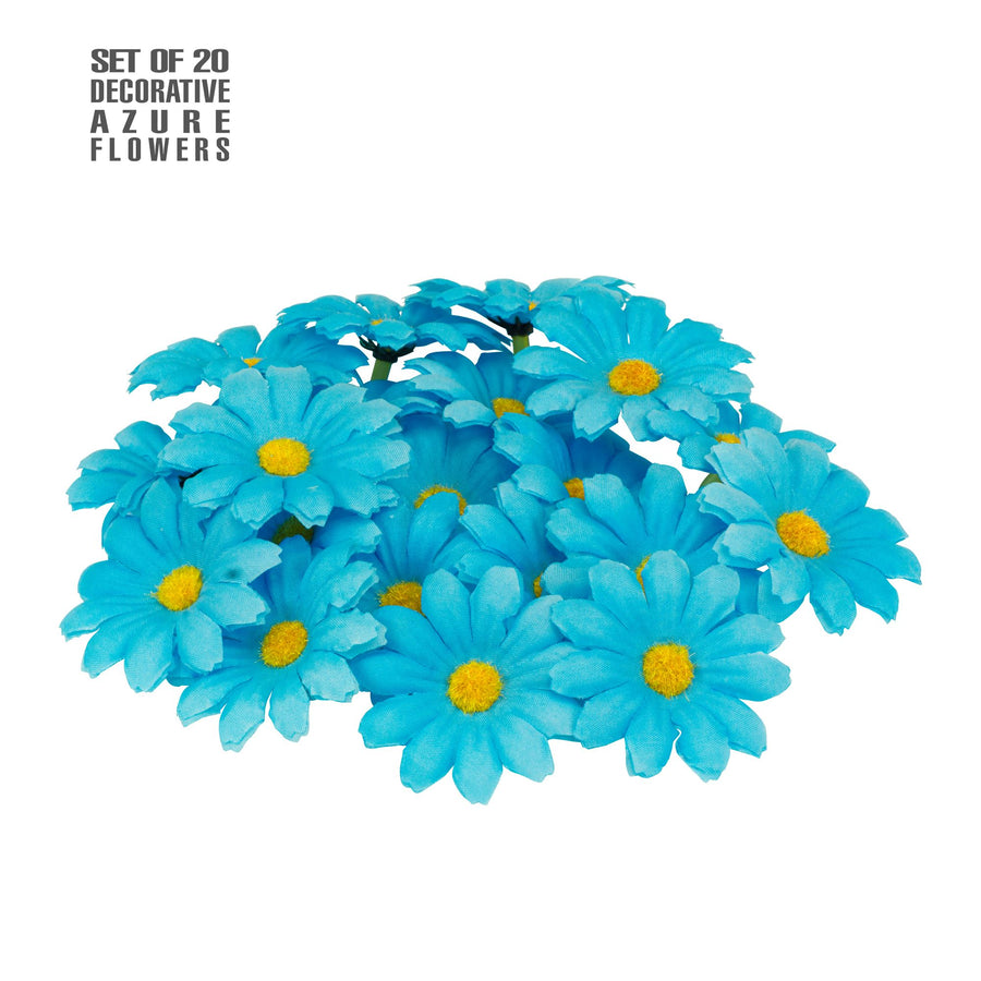 "20 BLAUE DEKO BLUMEN" – Vorderansicht