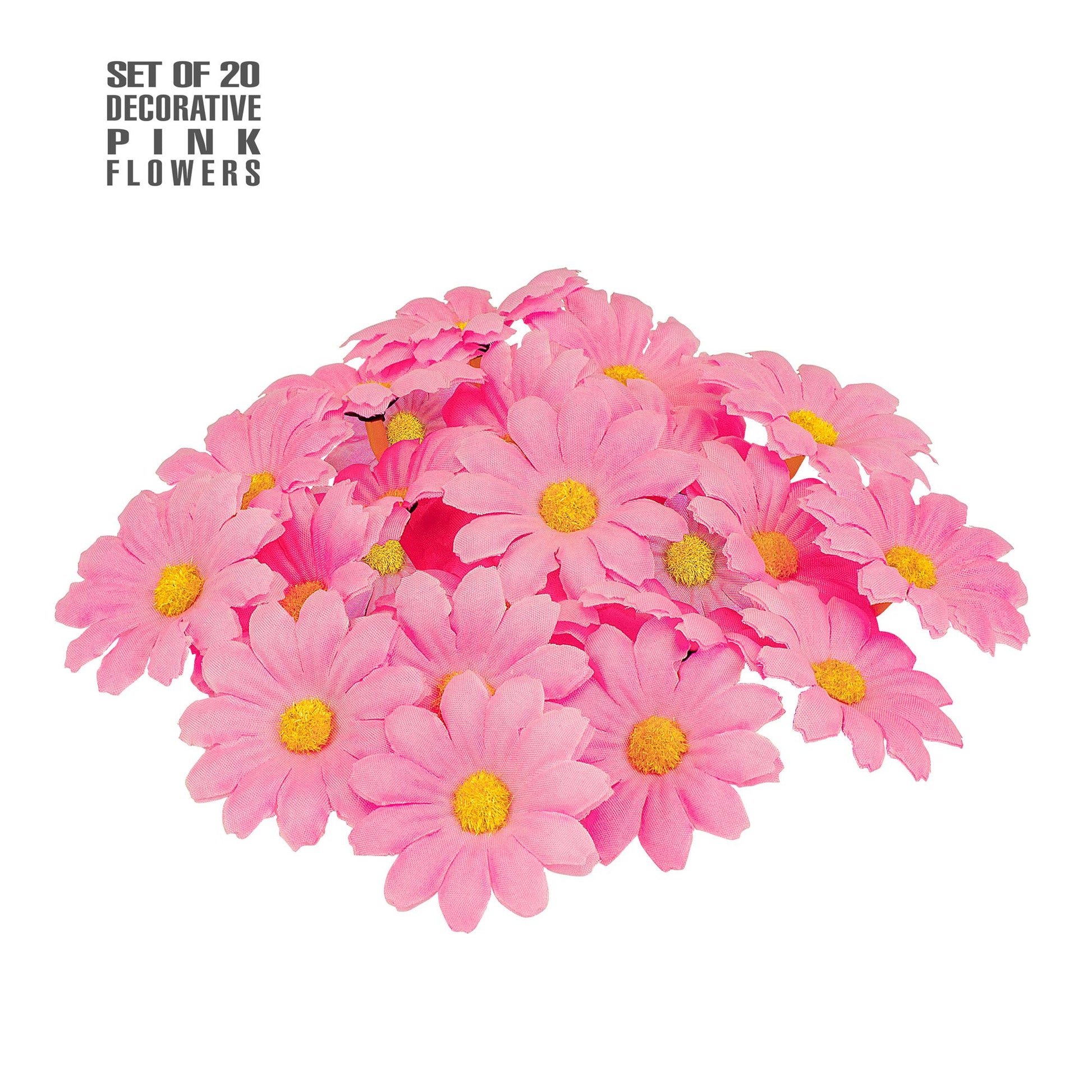 "20 ROSA DEKO BLUMEN" – Vorderansicht