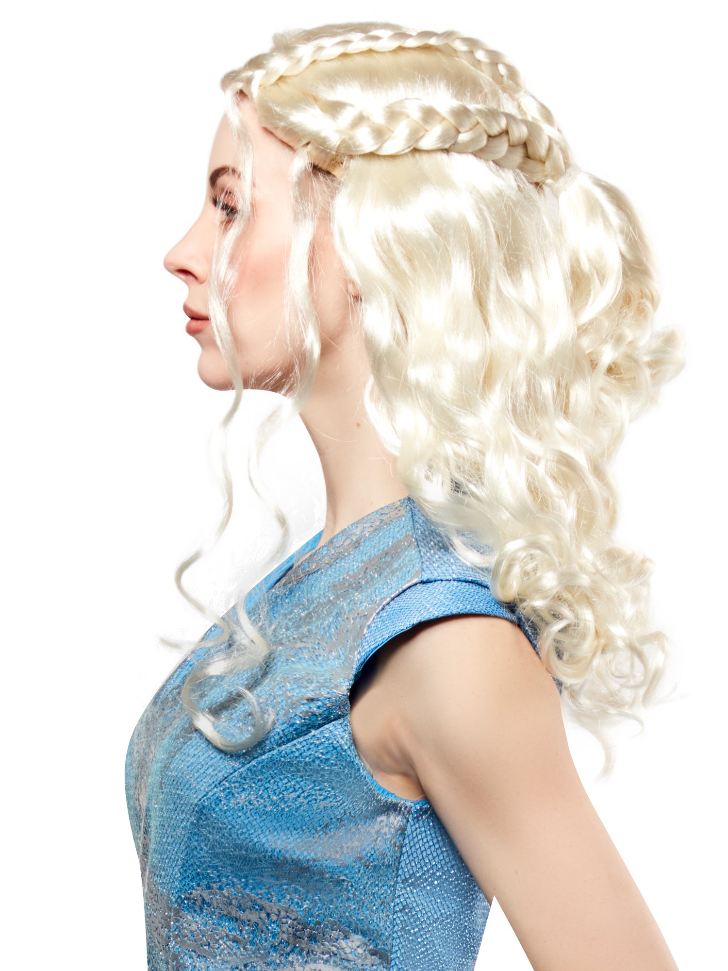 Rubies Daenerys-Targaryen-Perücke House of the Dragon – Rückansicht