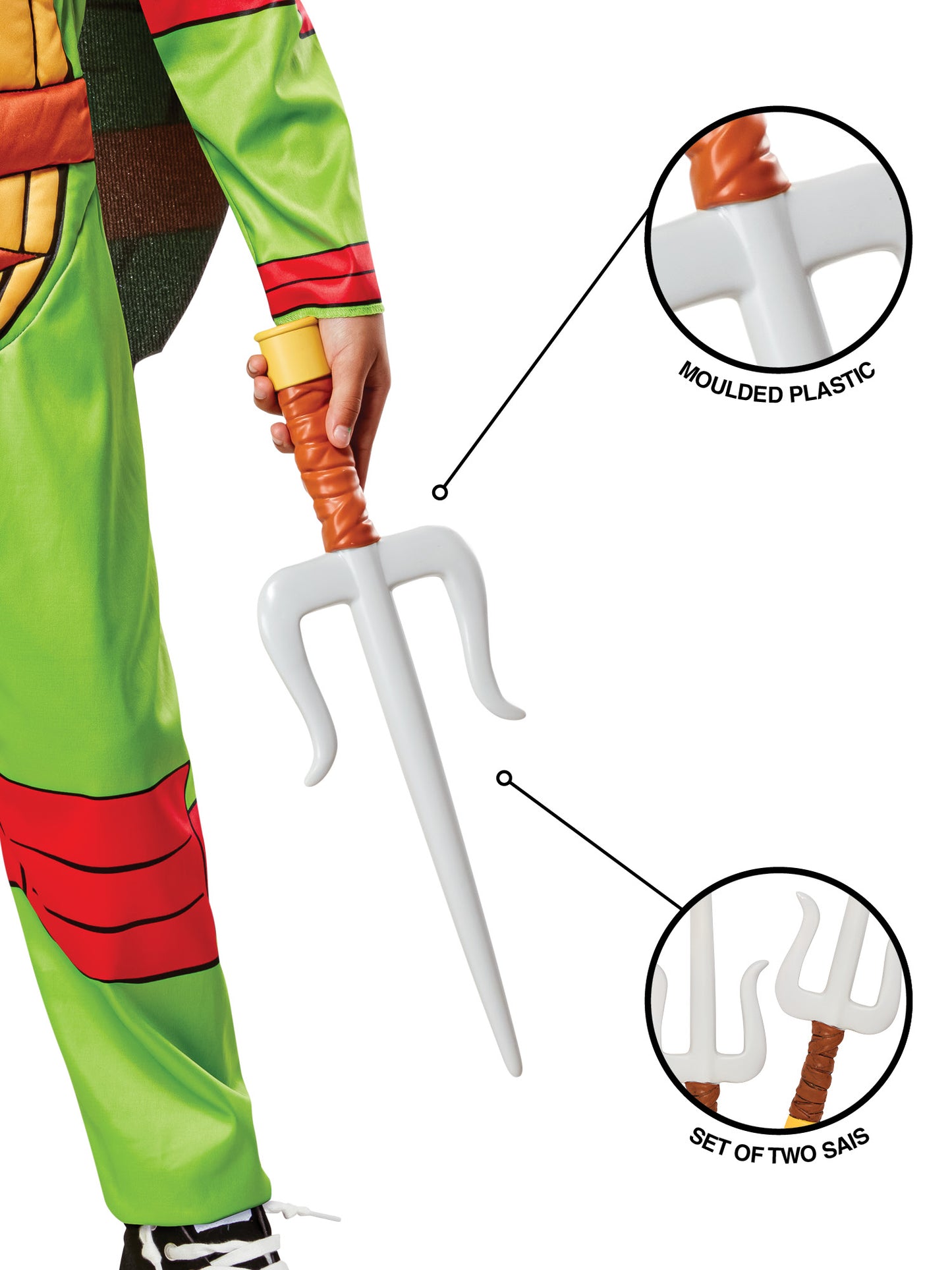 Rubies Raphael Sais für Teenage Mutant Ninja Turtles Kostümzubehör – Seitenansicht