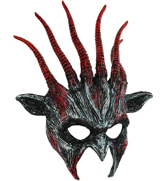 Gruselige Höllenbiest-Maske für Fasnacht und Karneval