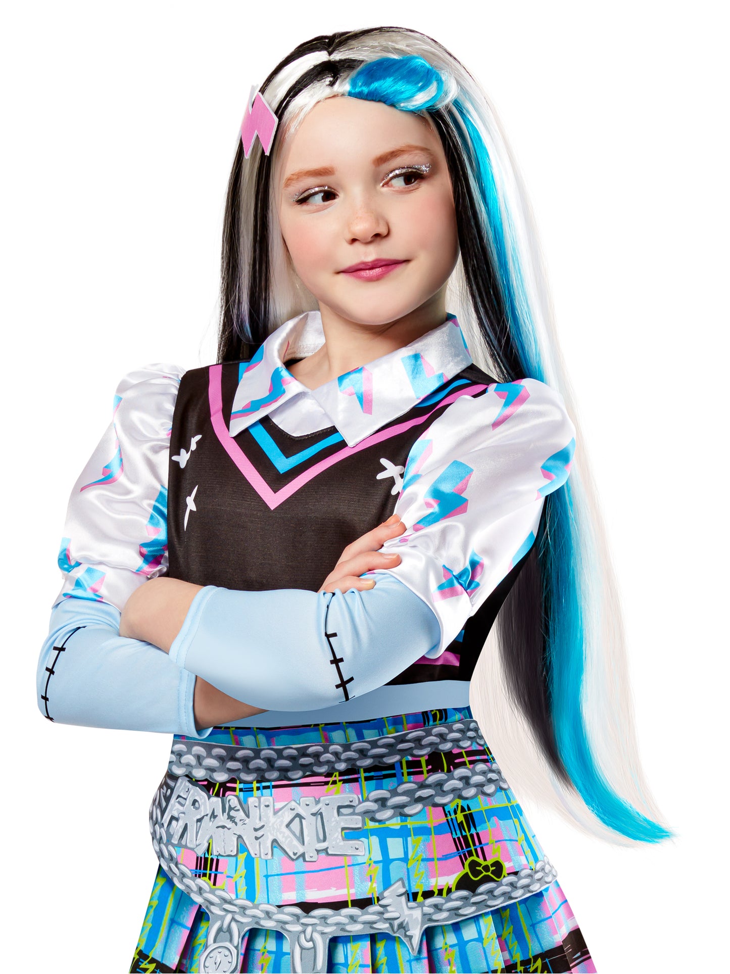Rubies Frankie Stein Perücke für Mädchen im Monster-High-Stil – Produktansicht