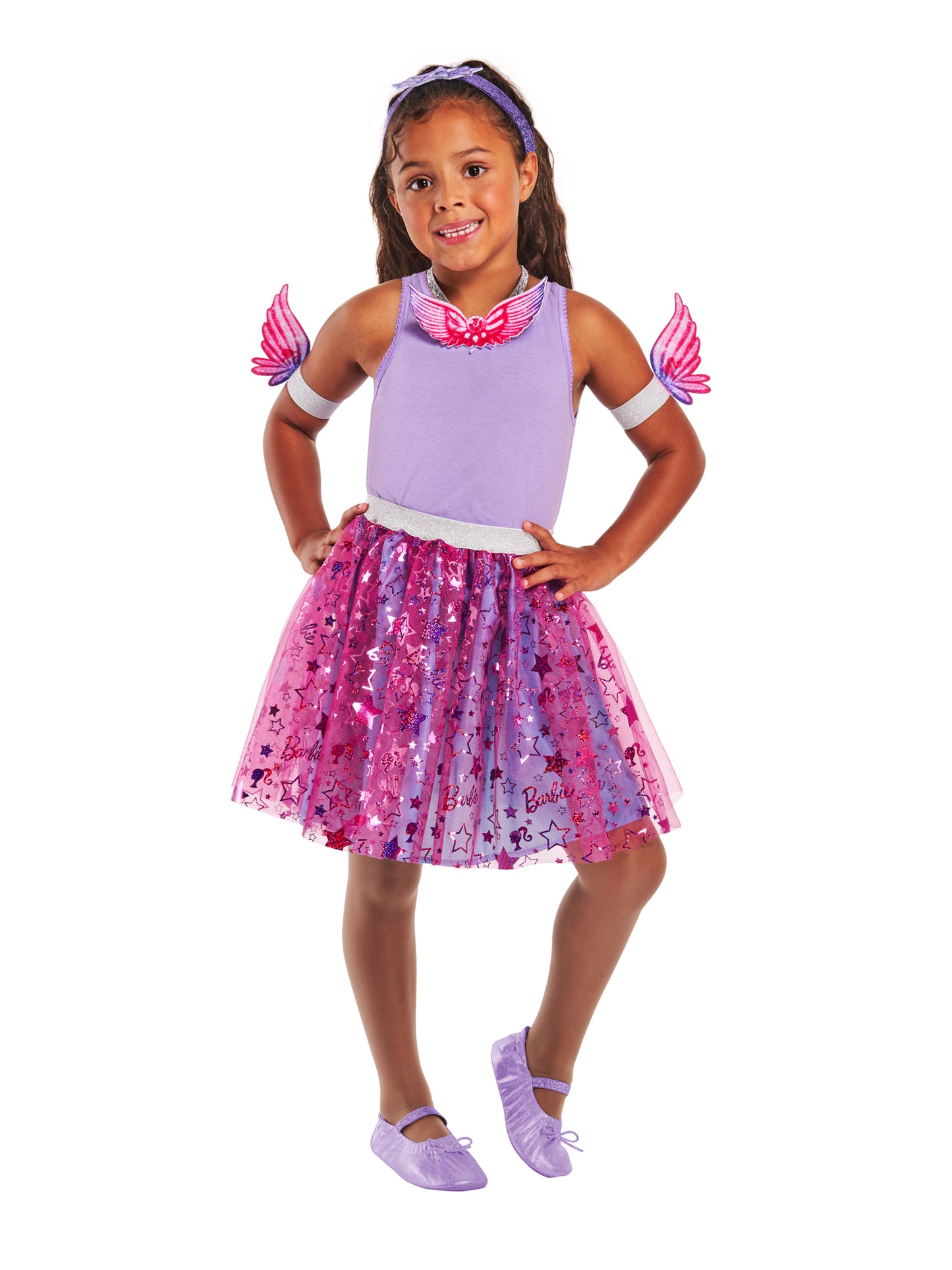 Rubies Barbie Kostüm-Accessoire-Set für Kinder mit Tutu-Rock und Zubehör – Produktansicht