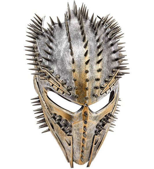 Alien Predator Maske mit markanten Nieten für Fasnacht und Karneval