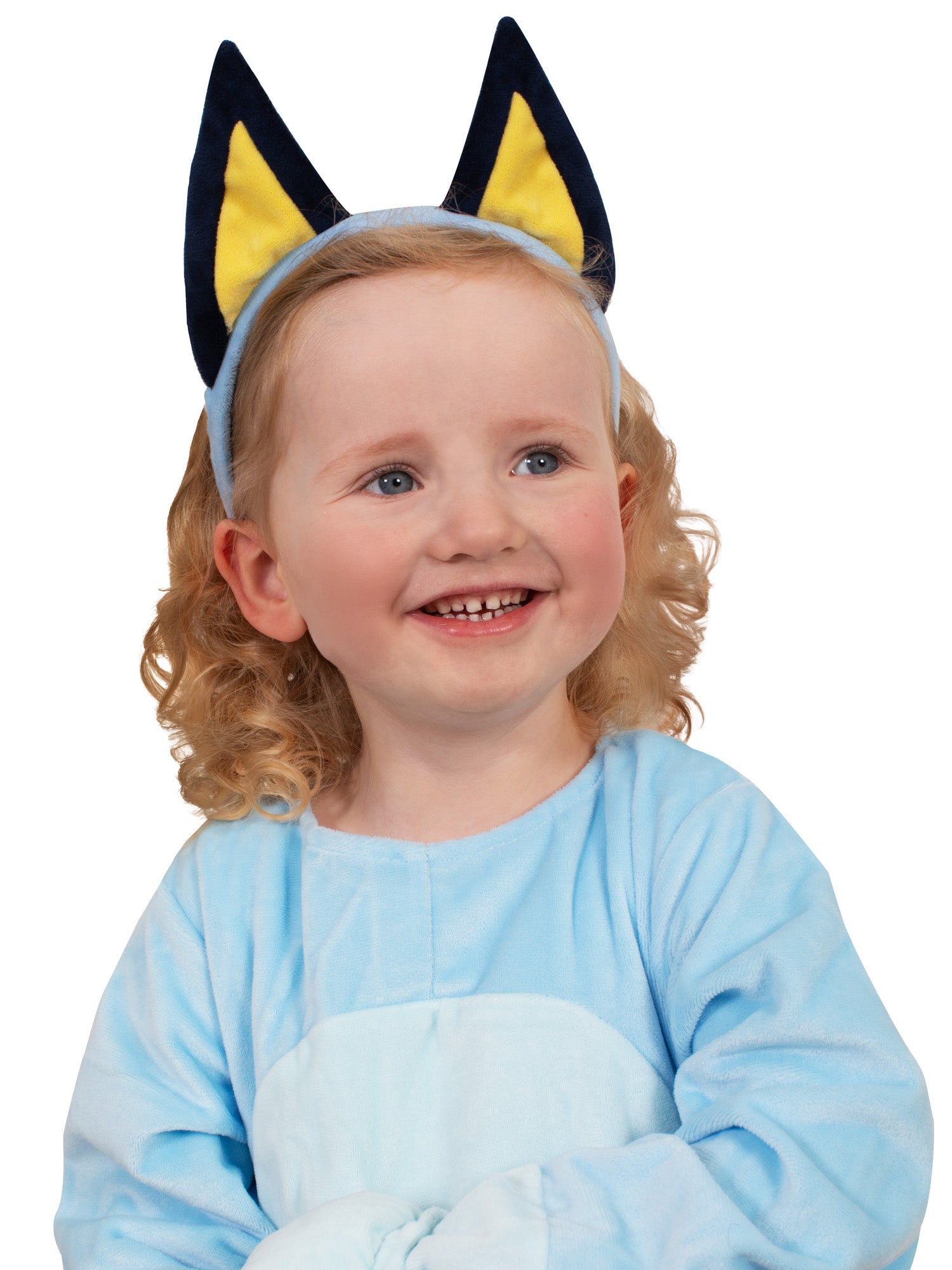 Rubies Bluey Plueschohren-Haarreif fuer Kinder – Seitenansicht
