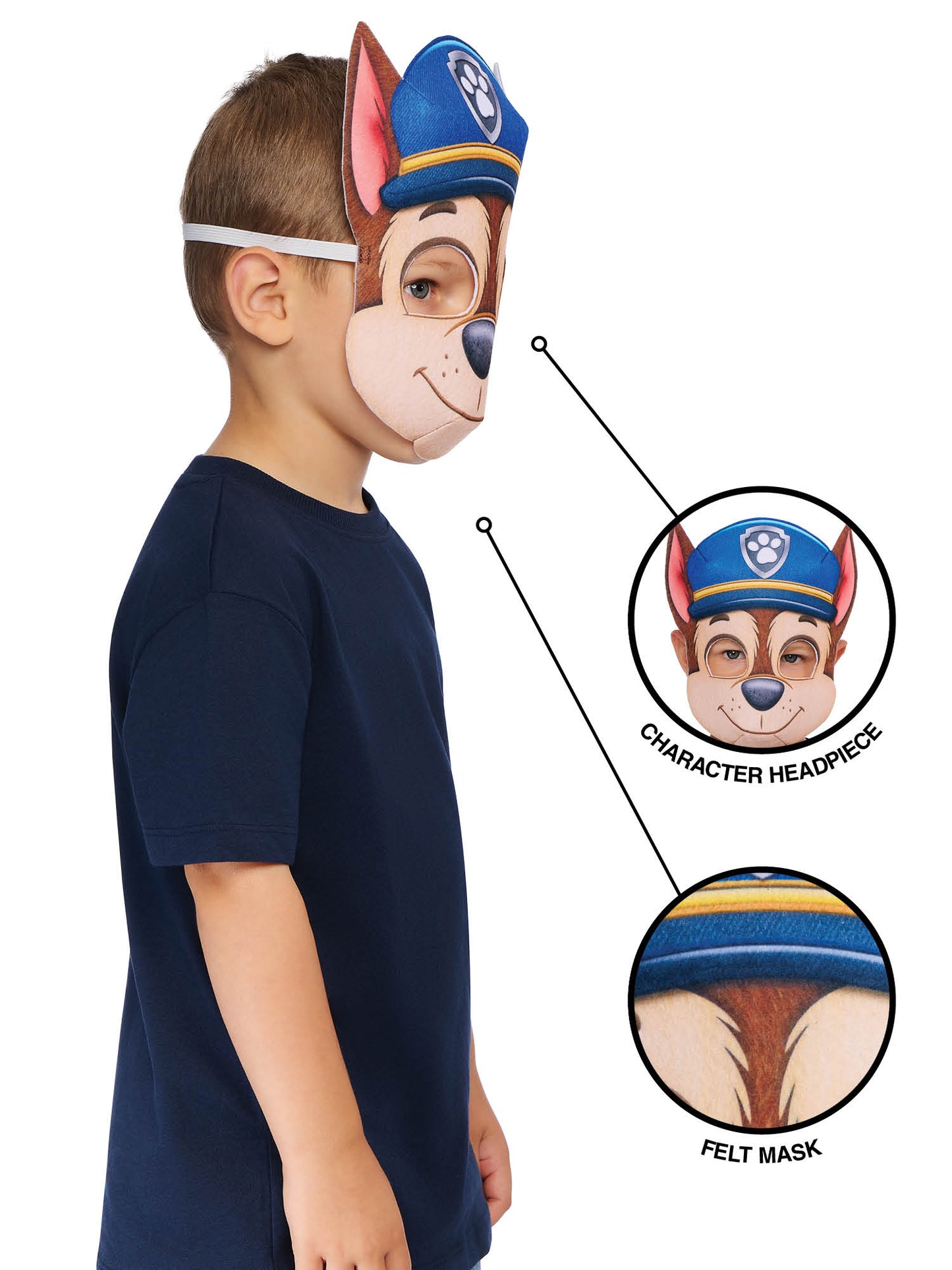 Rubies Paw Patrol Chase EVA-Maske – Seitenansicht