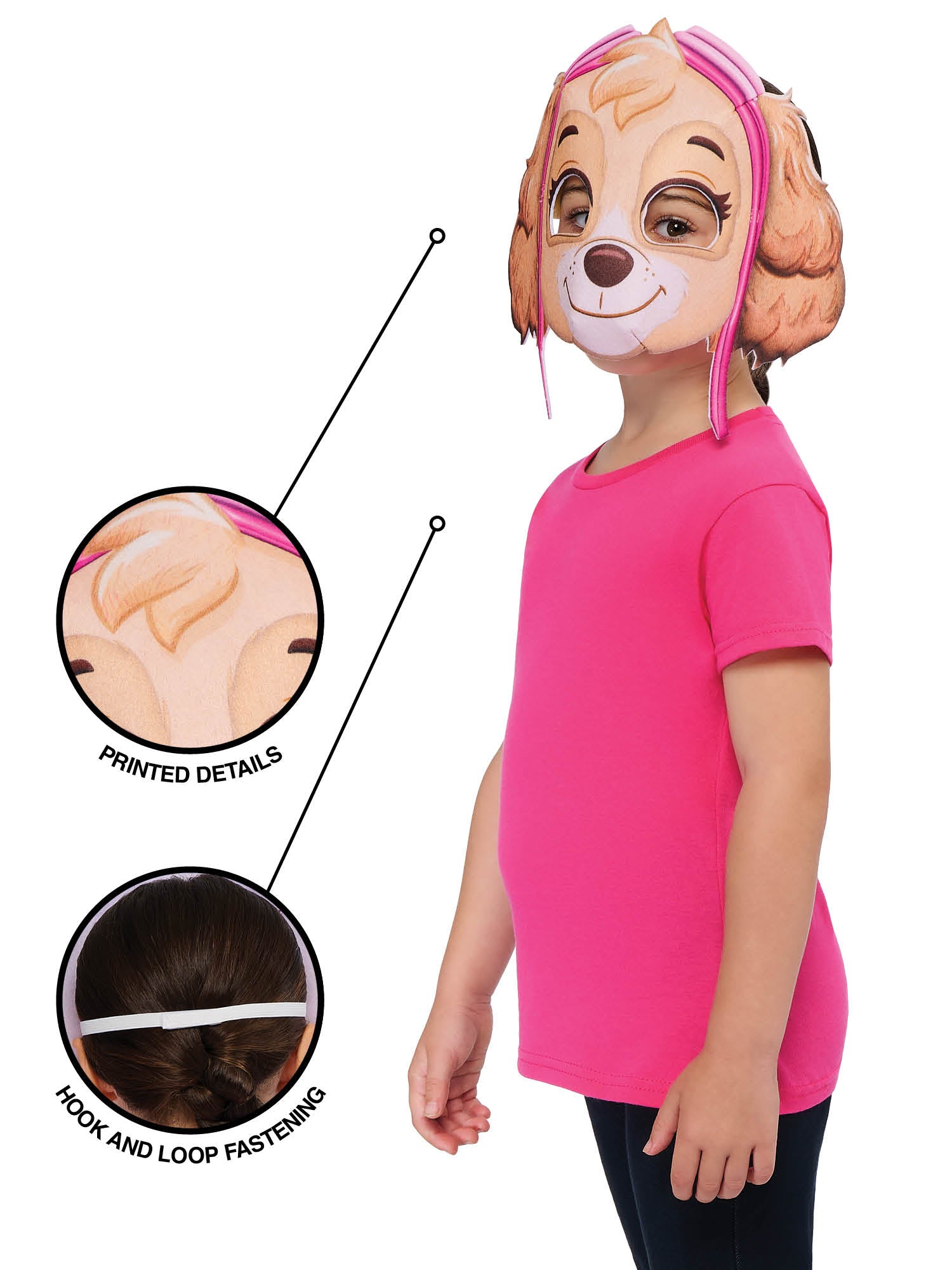 Rubies Paw Patrol Skye EVA-Maske – Rückansicht