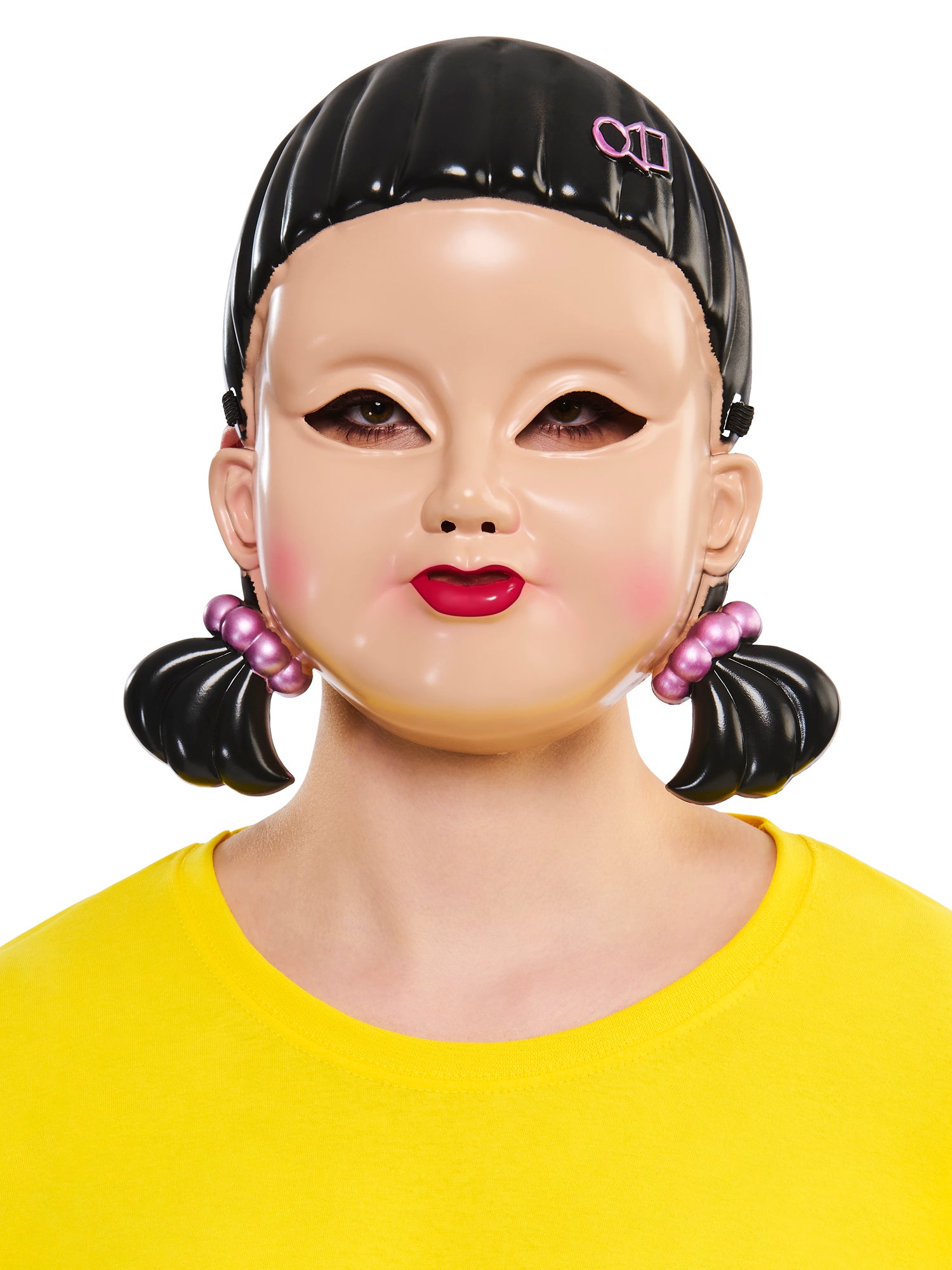 Rubies Squid Game Girl Doll Maske für Erwachsene – Produktansicht