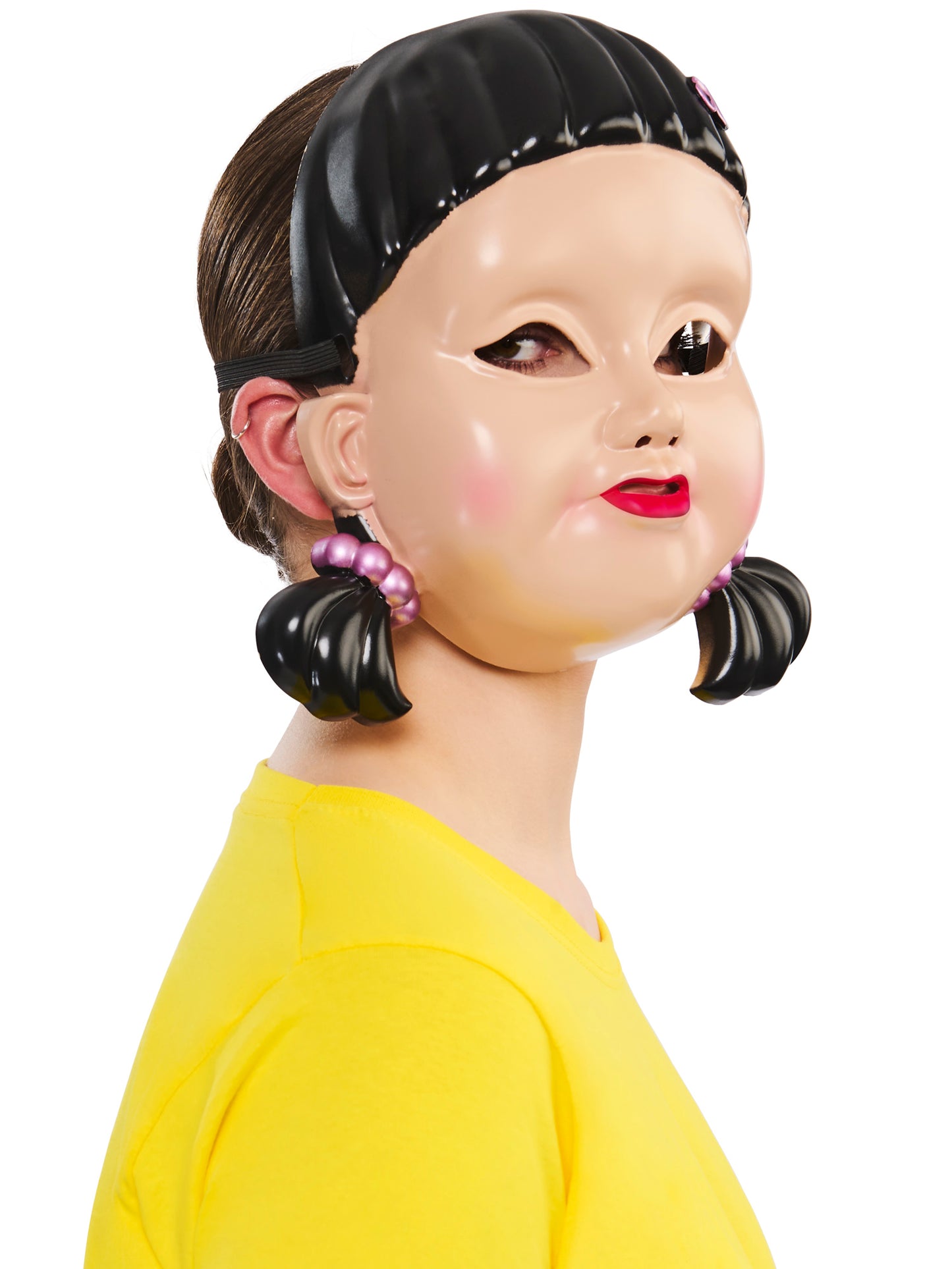 Rubies Squid Game Girl Doll Maske für Erwachsene – Detailansicht