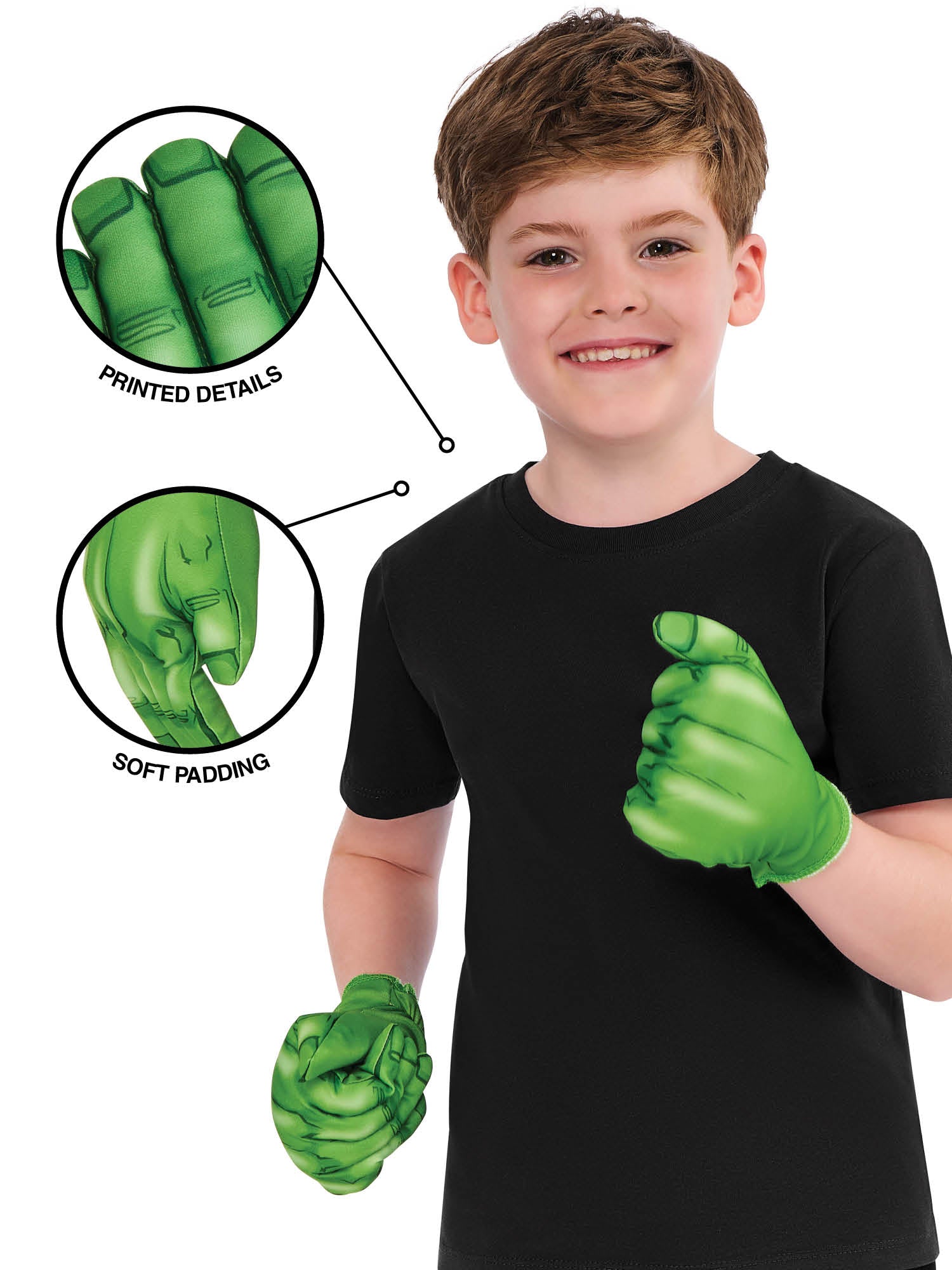 Rubies Marvel Hulk Handschuhe Hulk Kostuemzubehoer – Seitenansicht
