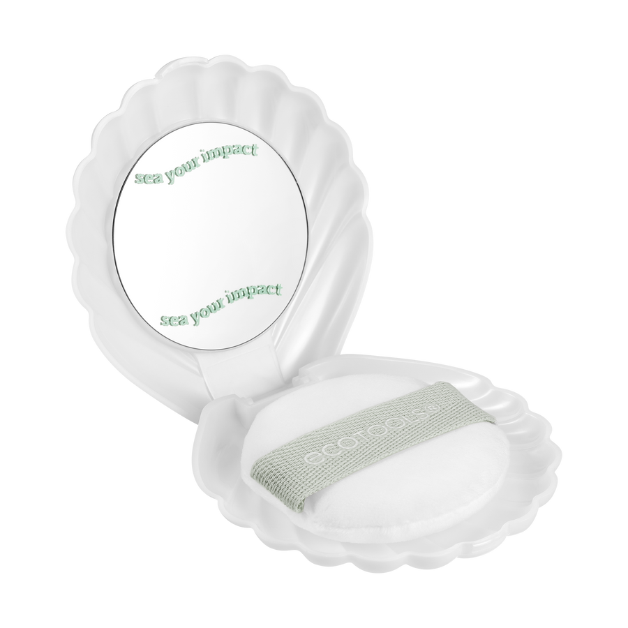 ECOTOOLS ECOTOOLS Sea Gems Pearl Puff Make-up Schwamm mit Etui und Spiegel 2 Stück Kosmetik