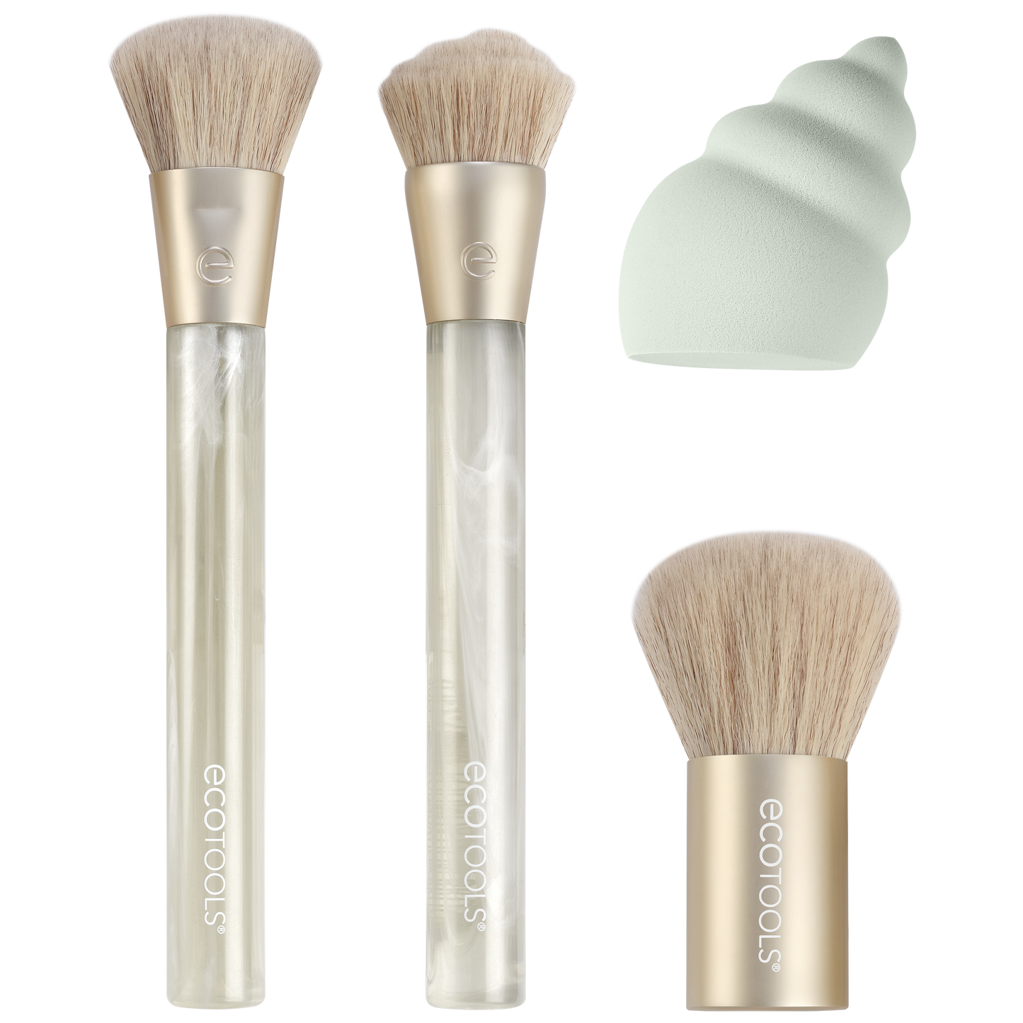 ECOTOOLS ECOTOOLS Sea Gems Make-up Pinsel und Schwämme Set 4-teilig im Etui Kosmetik