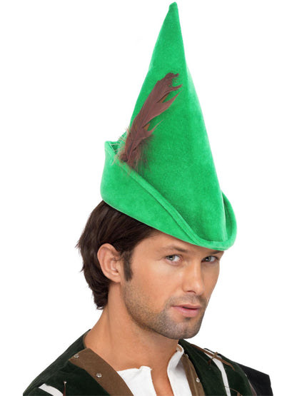 Smiffys HISTORICAL Robin Hood Hat, Green für Unisex
