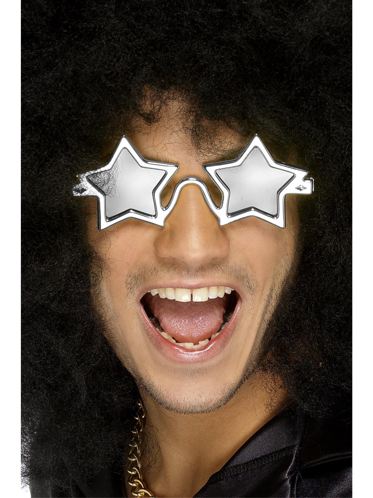 Smiffys 1970SDISCO Superstar Shades, Silver AC für Unisex