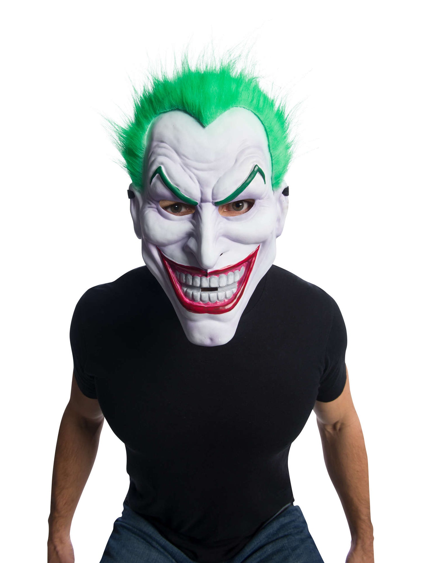 Rubies The Joker Maske mit Plüschhaar aus DC Comics