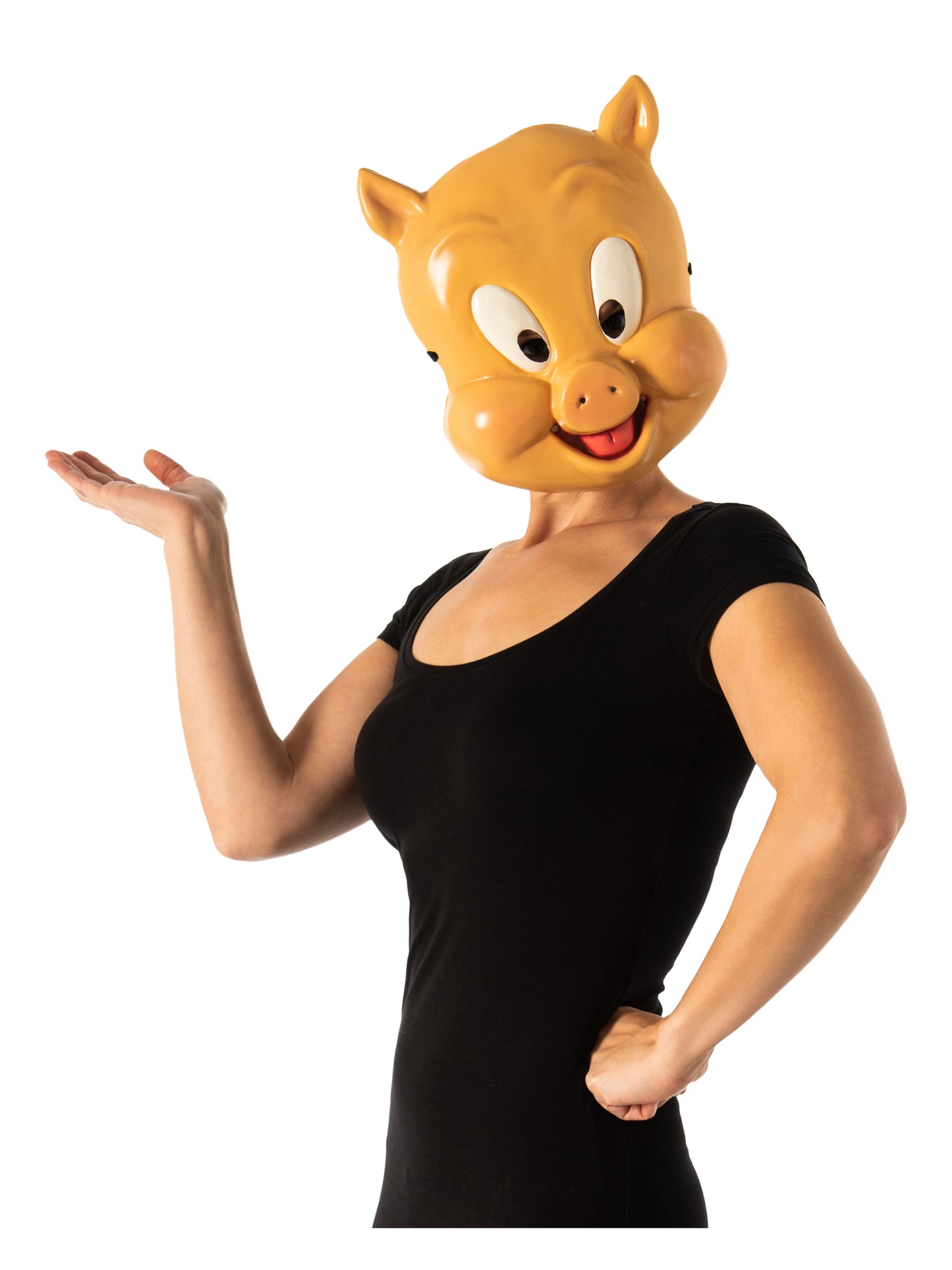Rubies Porky Pig Maske Looney Tunes – Detailansicht