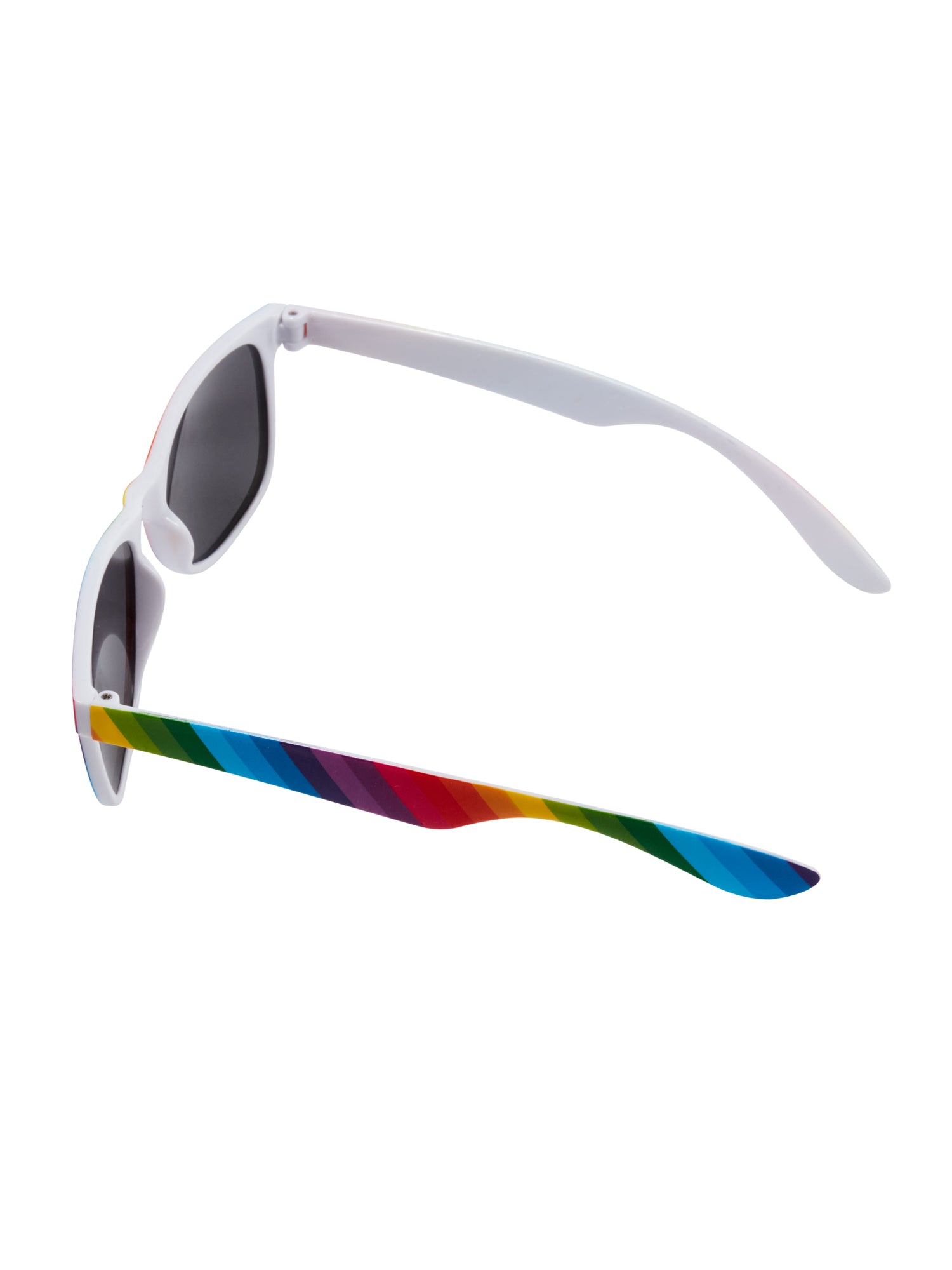 Rubies Rainbow Pride Sonnenbrille mit Regenbogen-Design – Rückansicht