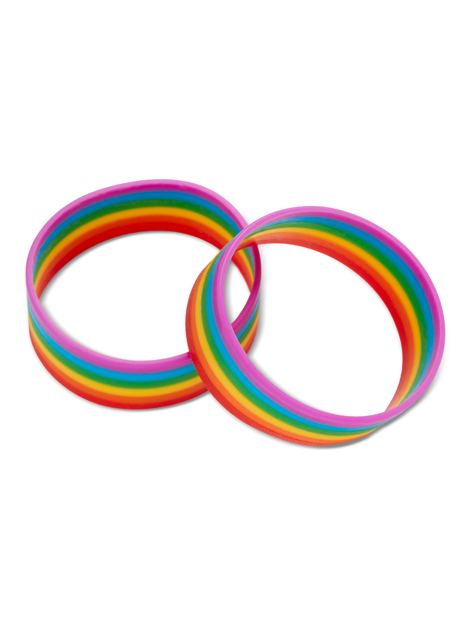 Rubies Pride Rainbow Wristbands im 2er-Pack – Detailansicht