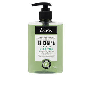 Lida Jabón 100% natürliche Handseife mit Glycerin und Aloe Vera 250ml Flasche