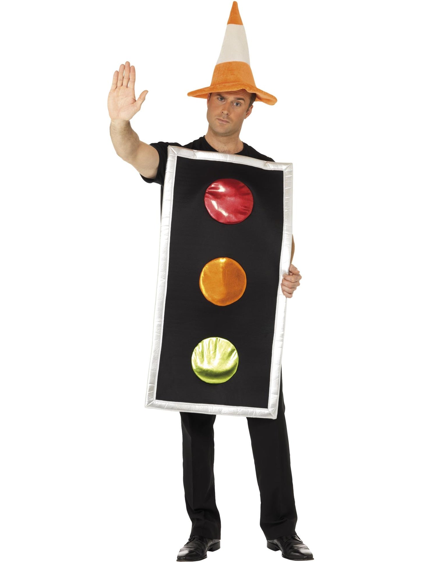 Smiffys COMEDY Traffic Light Costume, Black CS für Unisex