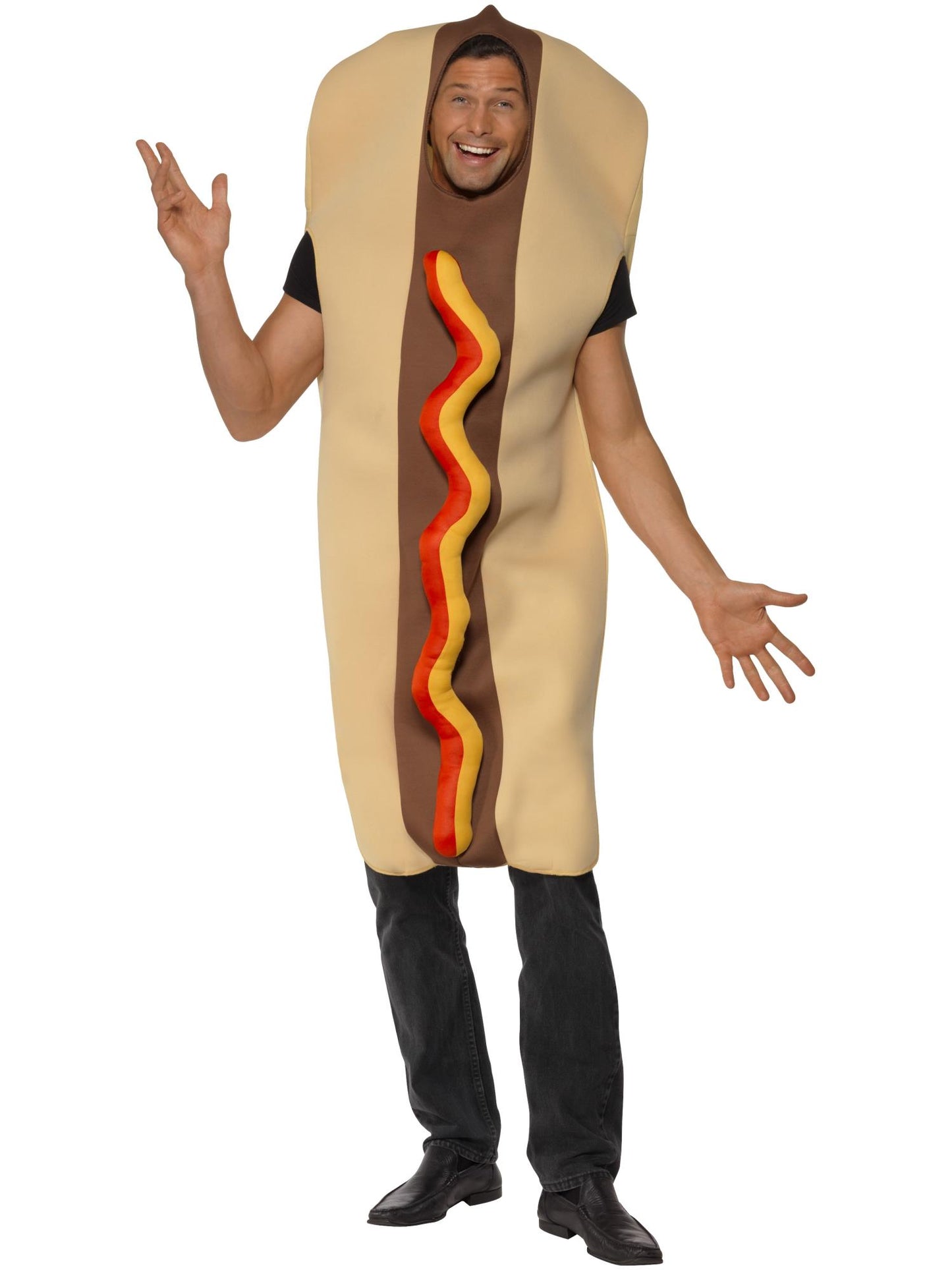 Smiffys COMEDY Giant Hot Dog Costume, Brown CS für Unisex