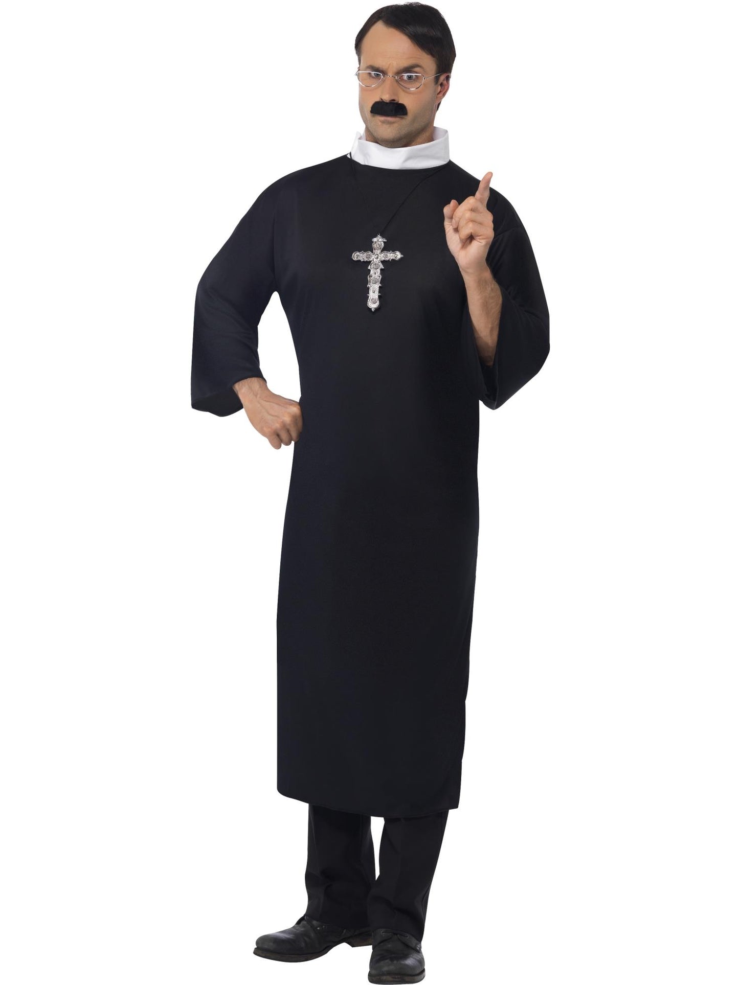 Smiffys RELIGIOUS Priest Costume, Black CS für Herren