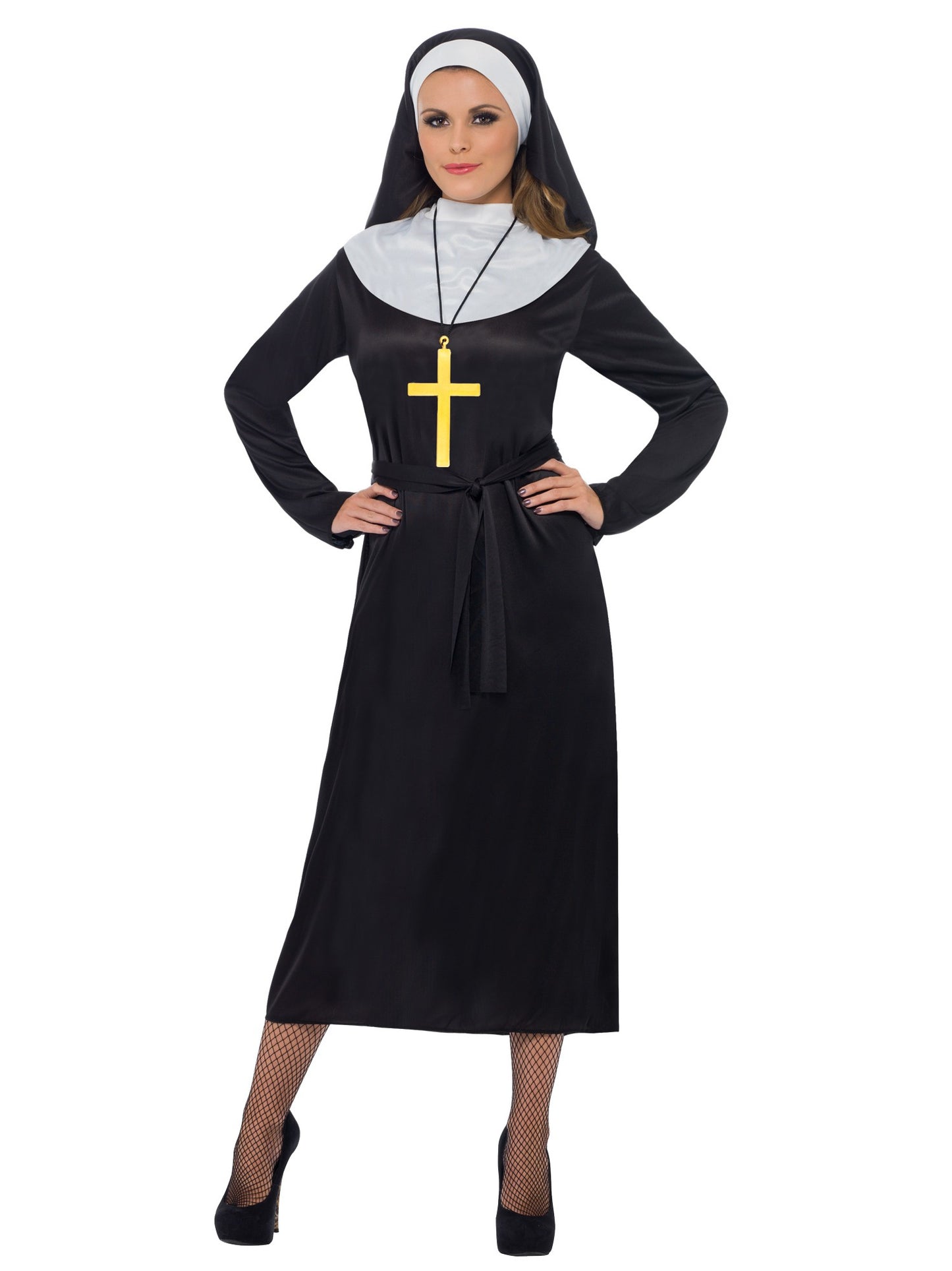 Smiffys Nun Costume, Black CS für Damen