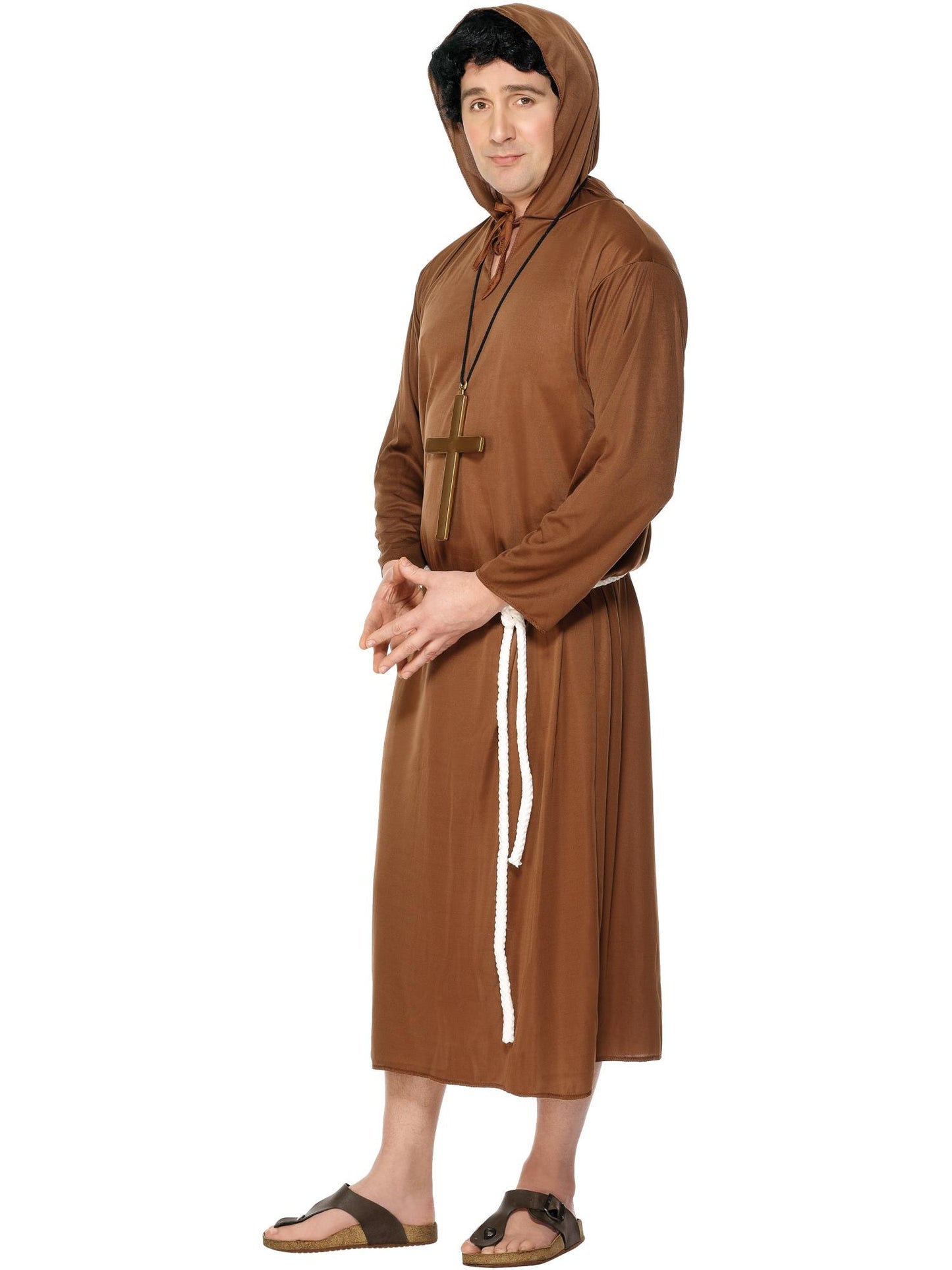 Smiffys RELIGIOUS Monk Costume, Brown CS für Herren