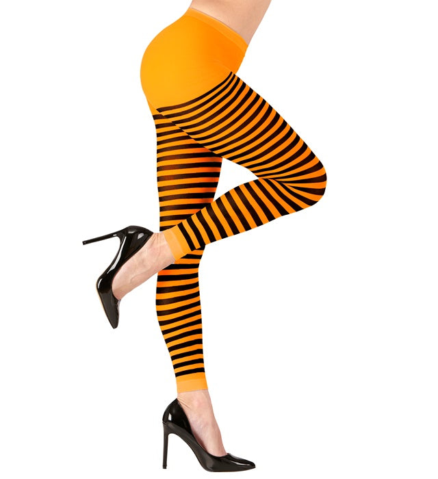 Gestreifte Leggings 70 DEN in verschiedenen Farben für Fasnacht und Halloween