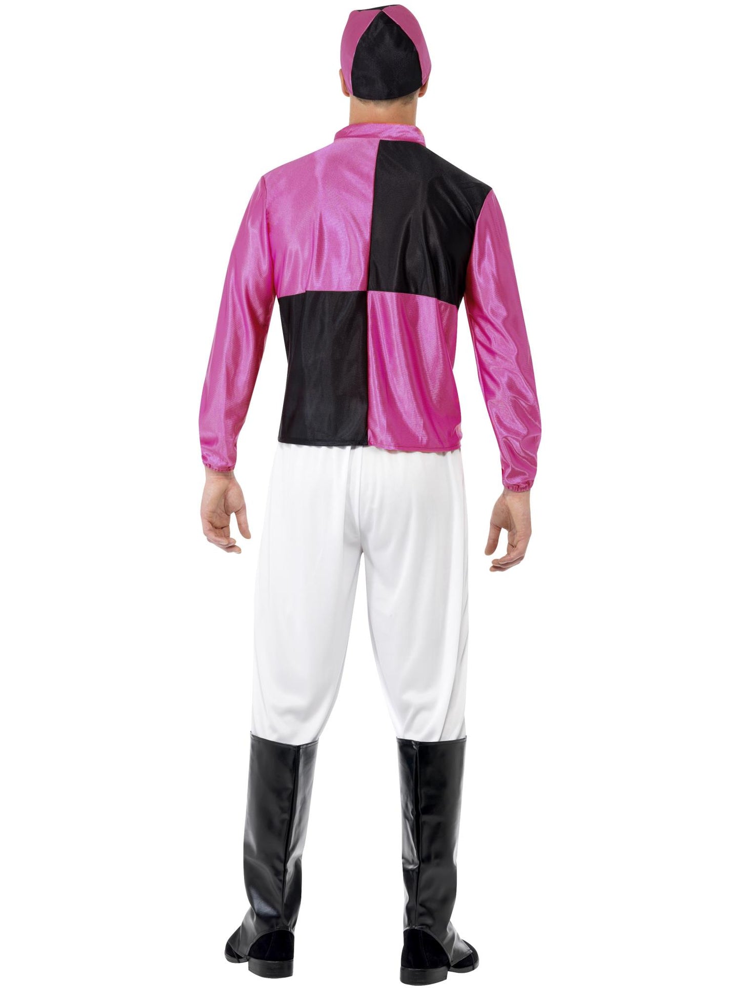 Smiffys UNIFORM Jockey Costume, Pink & Black CS für Herren