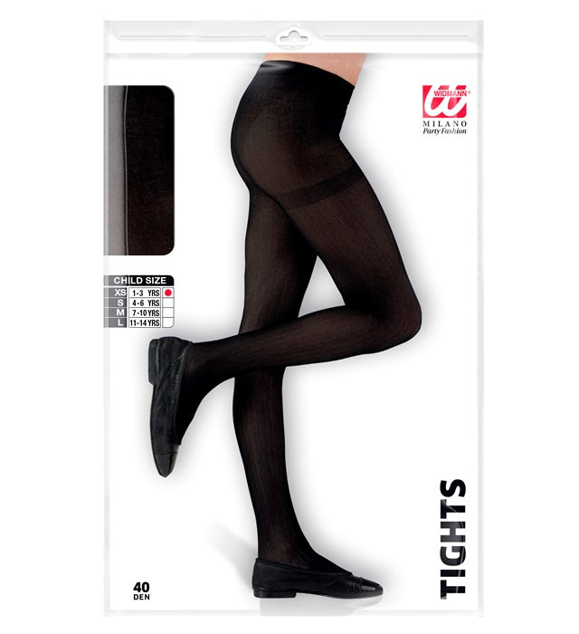 Schwarze Strumpfhose mit 40 DEN blickdicht und bequem
