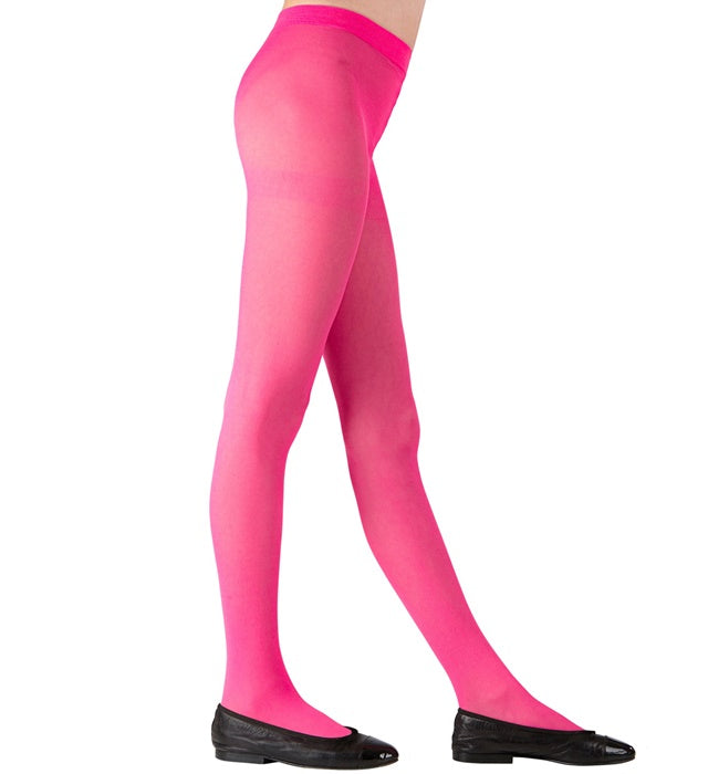 Pinkfarbene Strumpfhose 40 DEN für Fasnacht und Karneval