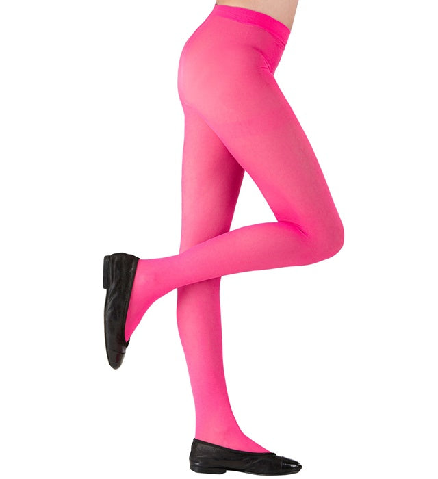 Pinkfarbene Strumpfhose 40 DEN für Fasnacht und Karneval