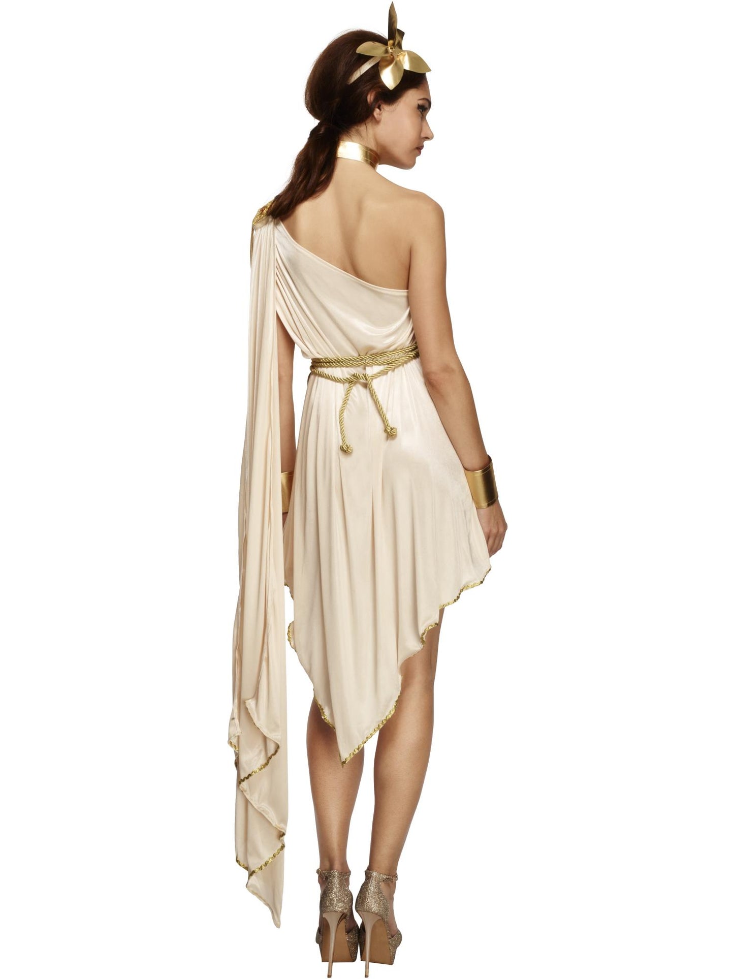 Smiffys GREEK Fever Goddess Costume, Cream CS für Damen