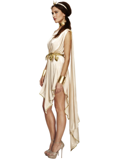 Smiffys GREEK Fever Goddess Costume, Cream CS für Damen