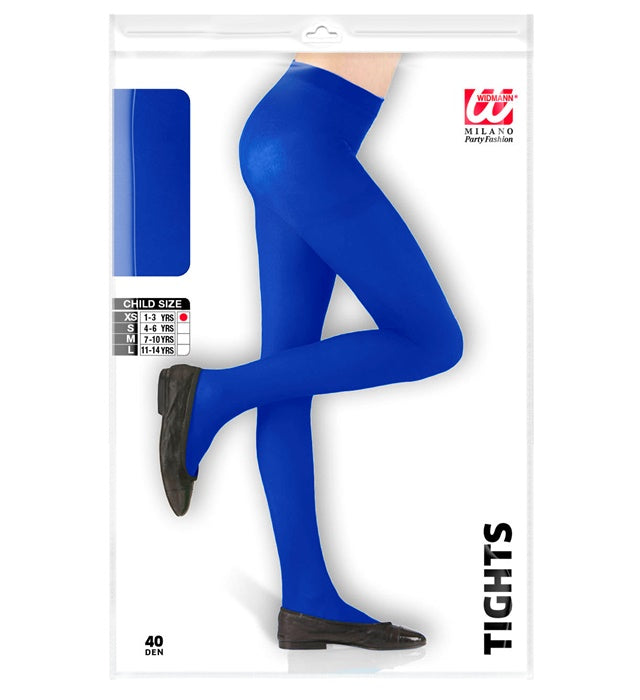 BLAUE STRUMPFHOSE 40 DEN