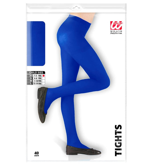 BLAUE STRUMPFHOSE 40 DEN