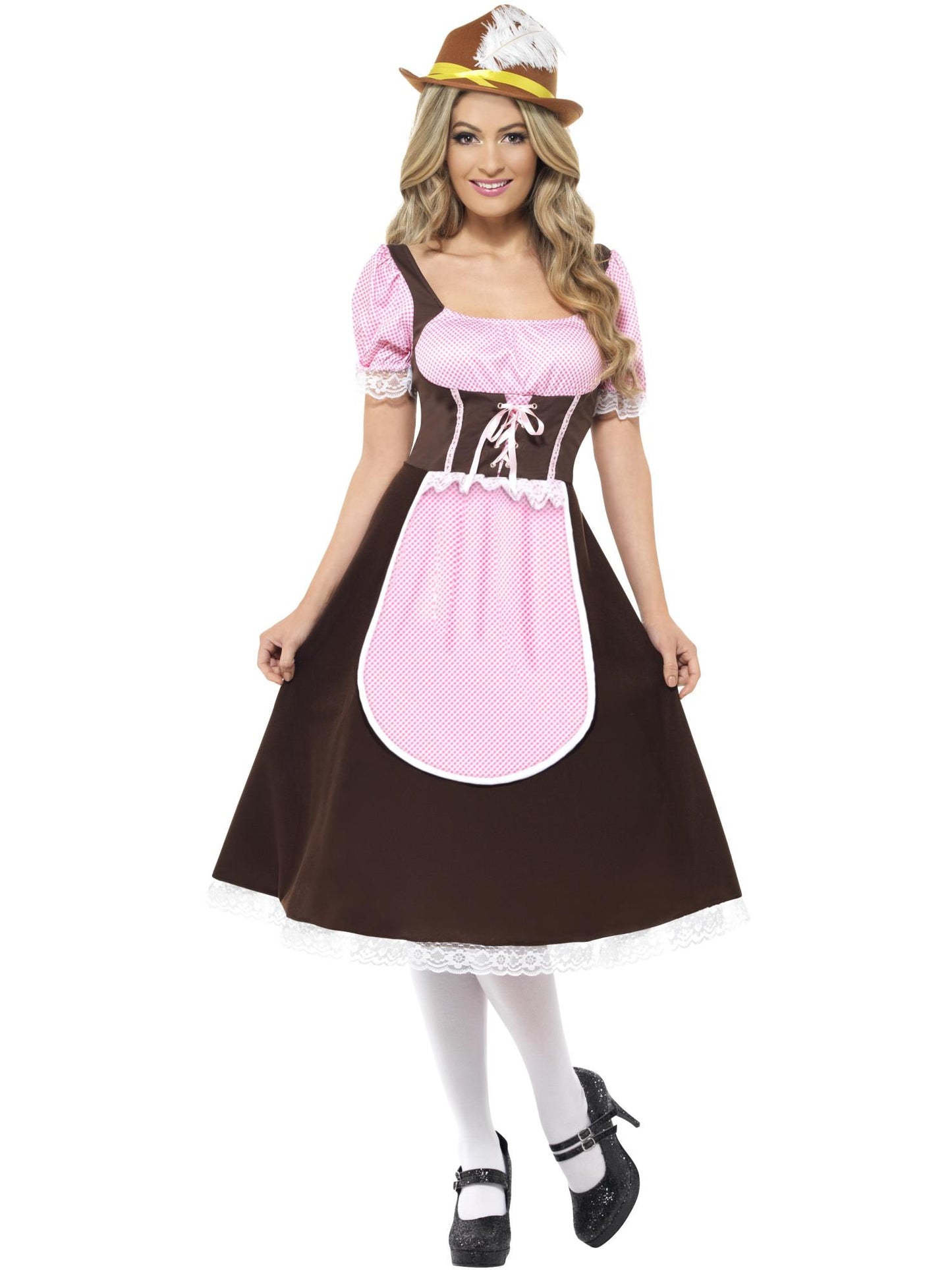 Smiffys BAVARIAN Tavern Mädchenkostüm, Brown CS für Damen