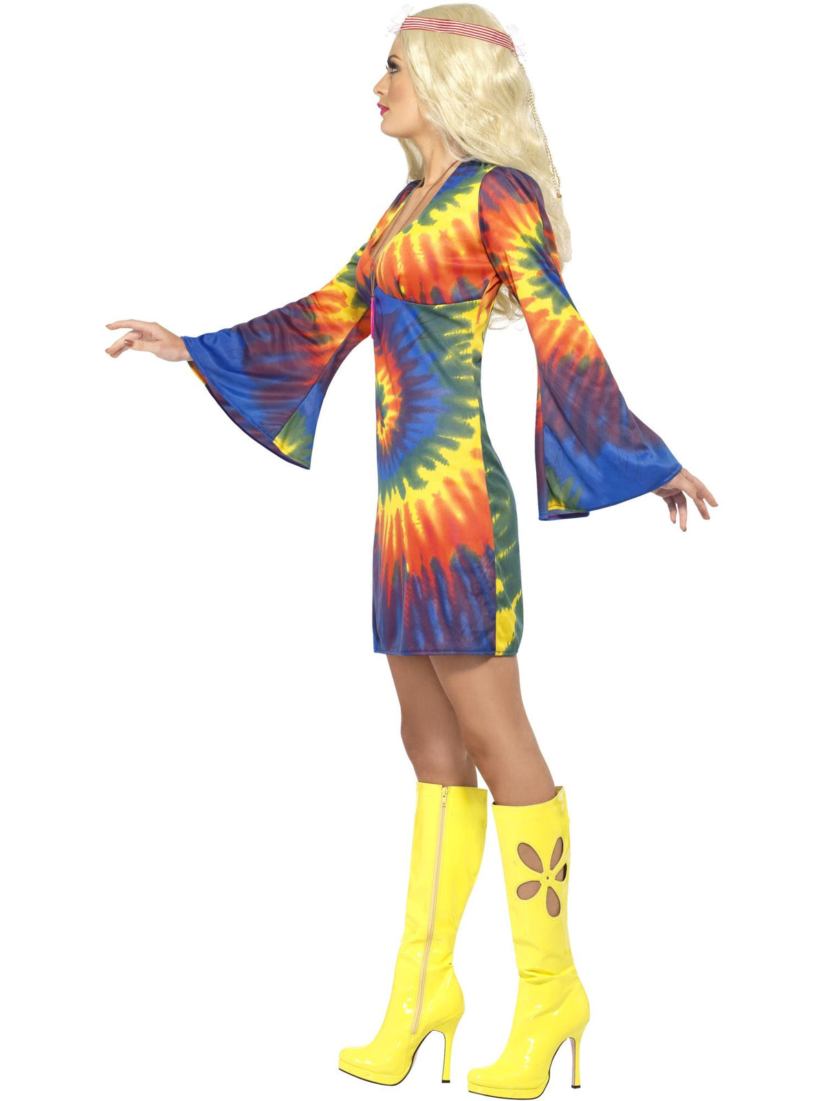 Smiffys 1960S 60s Tie Dye Costume, Psychedelic CS für Damen